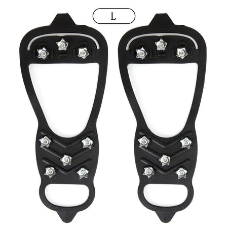 Professional Ice Crampons with 8 Anti-Skid Studs for Maximum Grip L for EU41-45