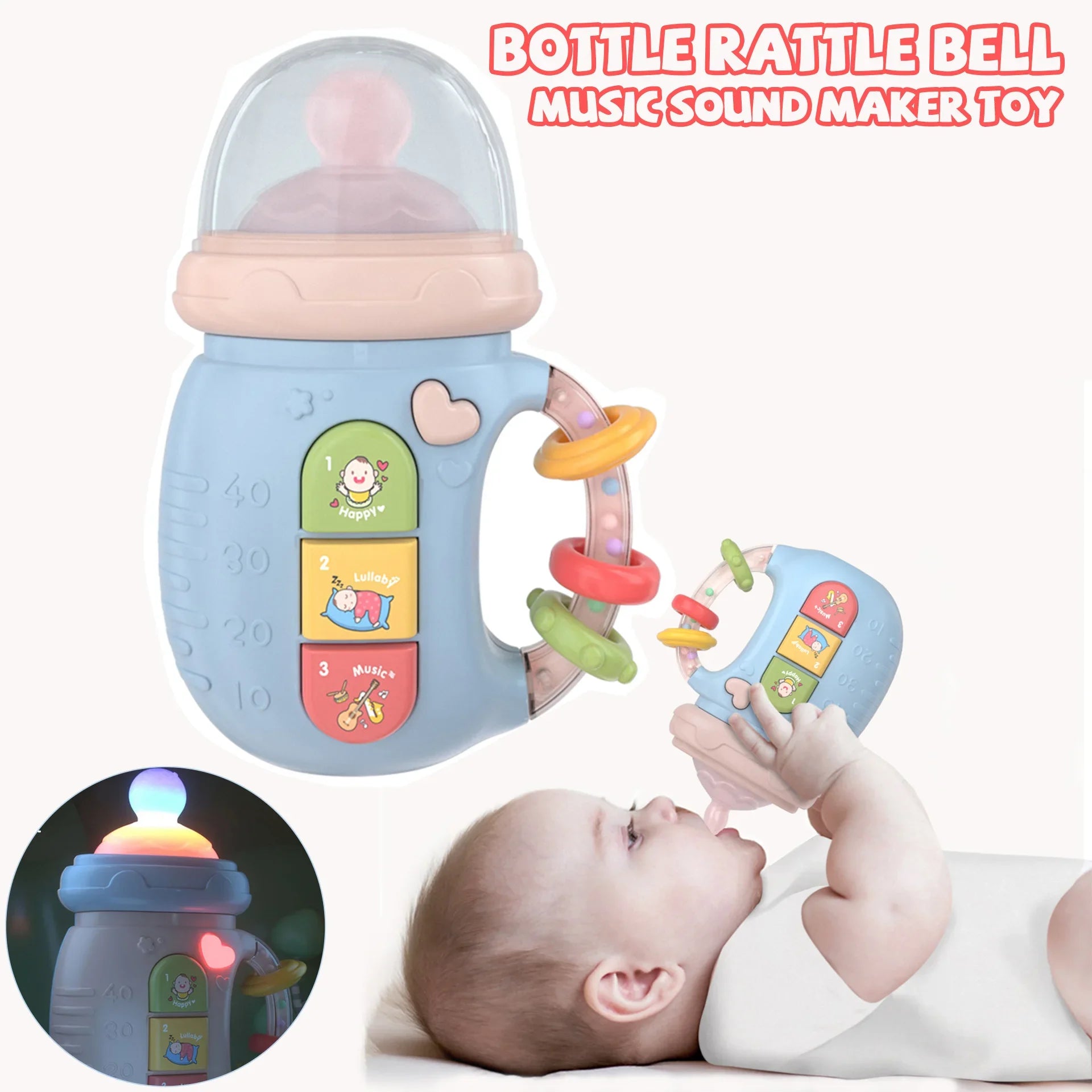 LDJ220 Teether Rattle Musical &ndash; Soothing Baby Sound