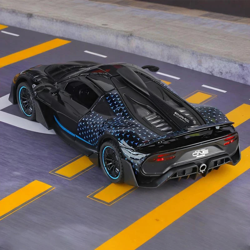 1:32 Alloy Diecast Model Car With Sound And Light For Mercedes-Benz AMG One