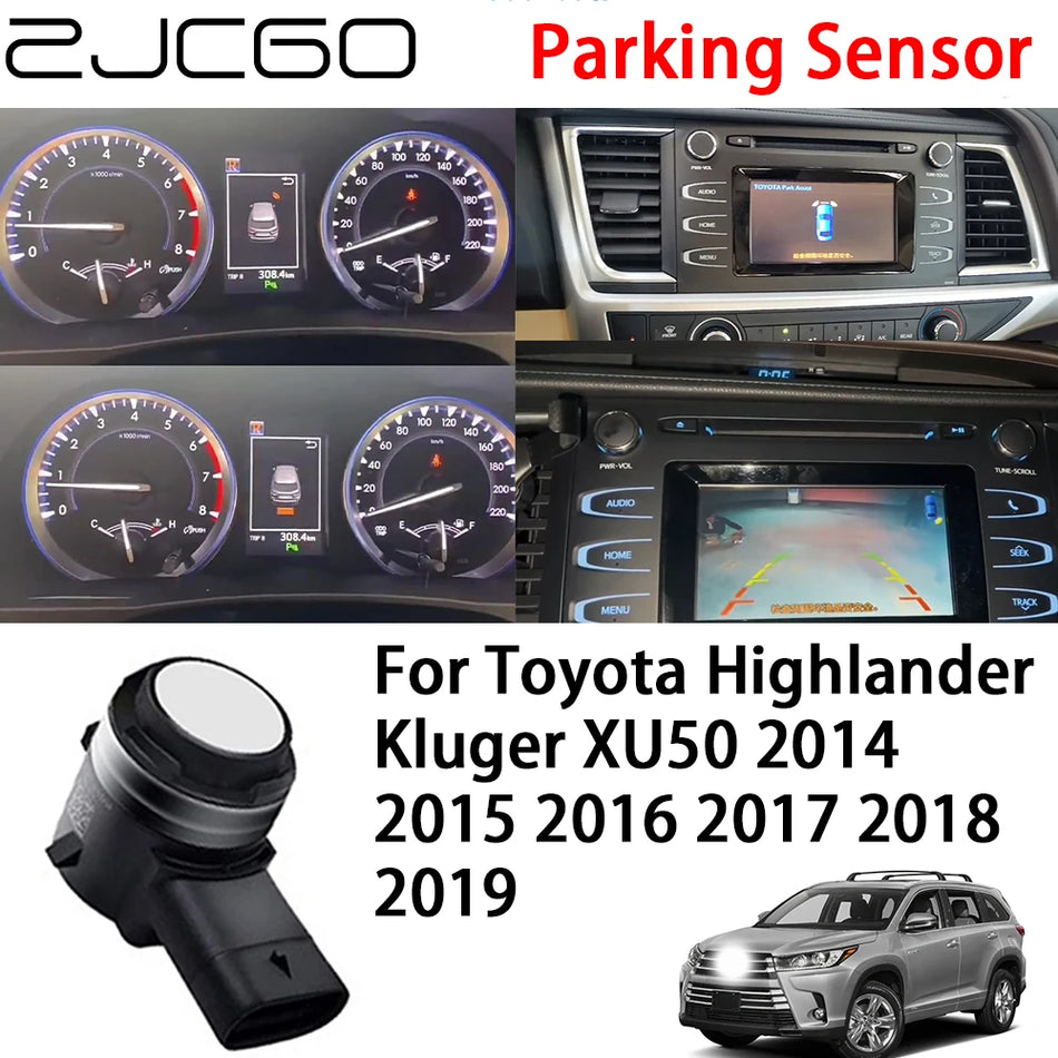 Σύστημα Συναγερμού Αισθητήρα Στάθμευσης για Toyota Highlander XU50 Kluger Μπροστά και Πίσω Ταιριάζει σε Μοντέλα 2014 2019