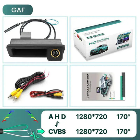 AHD 1080P Rear View Camera for Ford Focus Mondeo MK4 S-Max by InterCyprus Trading Ltd