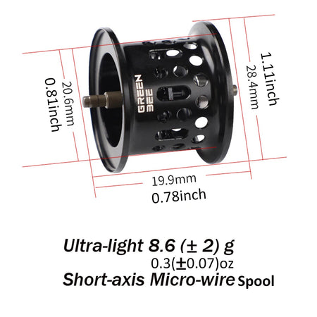 Taigek Real 8+1 Bearings 7.2:1 Gear Ratio Baitcasting Reel - Lightweight Carbon Fiber Fishing Reel