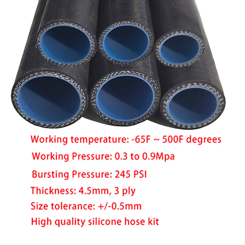 Radiator Hose Kit for Toyota Mark II JZX90 1JZ-GTE Silicone High-Temp Engine Cooling Upgrade