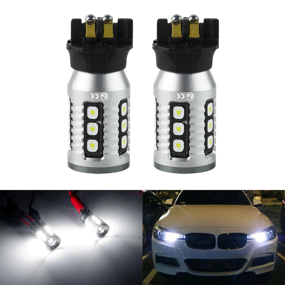 PW24W LED Zijmarkeringslampen 16 SMD Canbus Voor BMW Audi VW Golf MK7