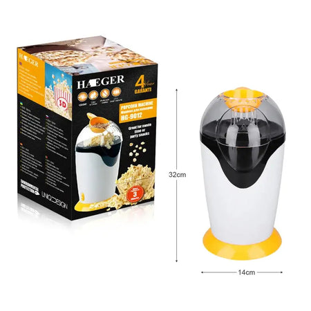 Mini Popcorn Maker 1200W Fully Automatic EU Plug Home Use