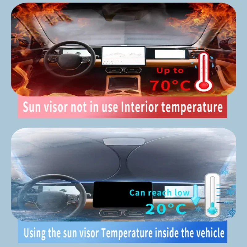 Mazda3 Foldable Car Sun Visor (2014-2018) - Summer Heat Insulation Windshield Shade