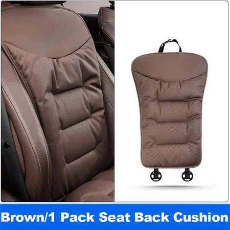 Vtear Universal Car Backrest Pad Front Seat Cushion Back Support Trim Breathable Hole Anti Slip Soft Padded Interior Accessories by InterCyprus Trading Ltd