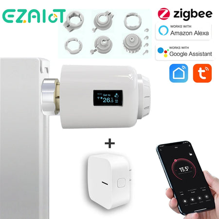 Tuya Zigbee Smart Radiator Valve &ndash; Voice Assistant Ready