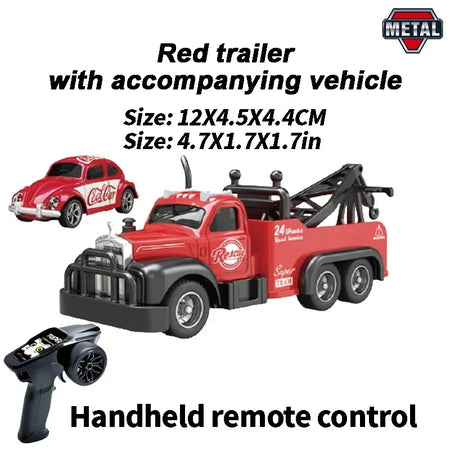 RC Car Pickup Rescue Truck 1/64 &ndash; App Controlled Fun red