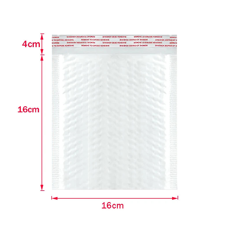 ALSMT Shockproof White Foam Envelope Bubble Bags - Pack of 50 16x16cm     50pcs