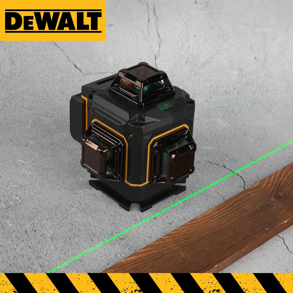 DEWALT 4 Sides 360 Degree Vertical Laser Level &ndash; Green Beam