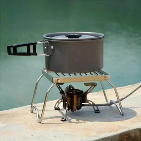 Outdoor Stainless Steel Stove Holder &ndash; Durable Portable Cooking Solution