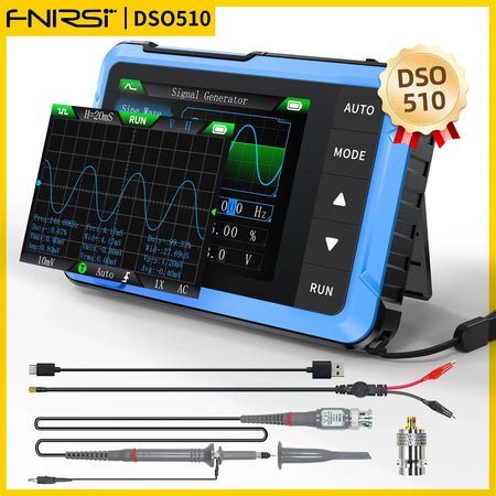 FNIRSI DSO510 &ndash; Mini Handheld 2in1 Oscilloscope with Signal Generator DSO510 High