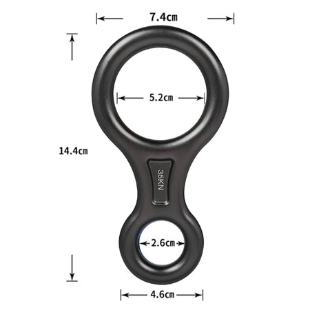 Figure 8 Small Climbing Descender Rappel Rings Outdoor Mountaineering Equipment Camping Portable Outdoor Elements