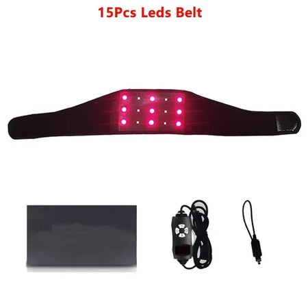 Red Infrared LED Light Pad - Pain Relief and Slimming 15Leds Belt With Box