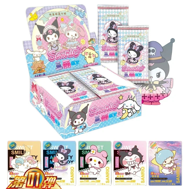 Sanrio Kuromi Cards My Melody Trading Card Game Hello Kitty Booster Box Cartoon Cute Collection Toy Christmas Gift – InterCyprus Trading Ltd
