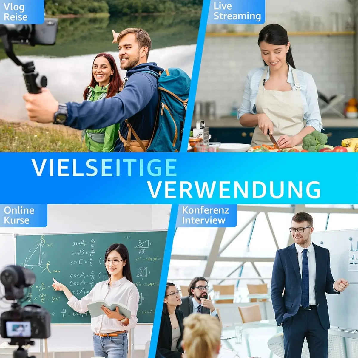 2.4G Wireless Lavalier Microphone for iPhone &amp; Android