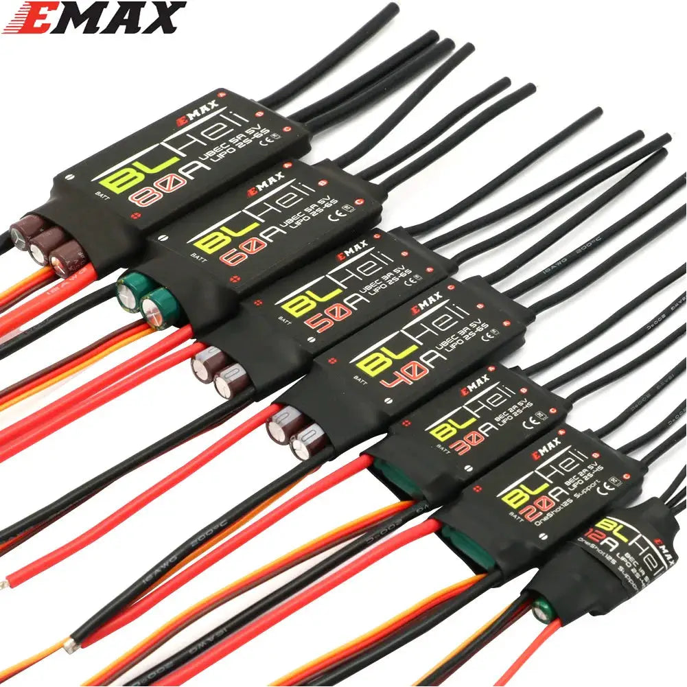 EMAX BLHeli 80A 60A 50A 40A 30A 20A 12A ESC for RC Multirotor Airplane Fixed-Wing FPV Racing Drone QAV250 QAV210 DIY Parts by InterCyprus Trading Ltd