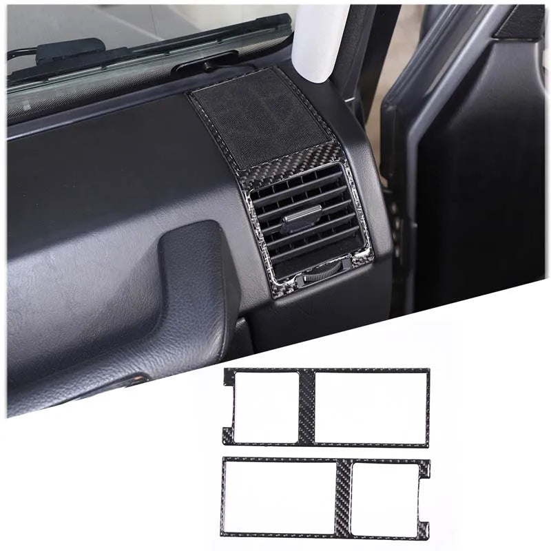 Mercedes Benz G Class W463 Autocolante Decorativo de Fibra de Carbono para Saída de Ar Lateral do Painel 2013 a 2018 Peças de Interior