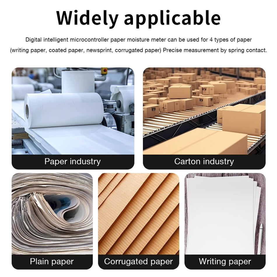 MD916 Paper Moisture Meter &ndash; Humidity Range 2 to 40 Percent