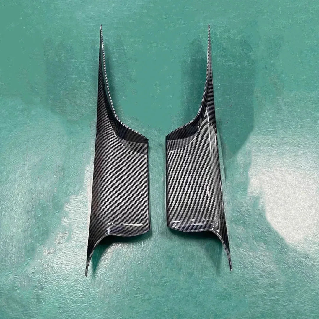 Interior Door Handle Covers Black Carbon Style for BMW 7 Series F01 F02 by InterCyprus Trading Ltd