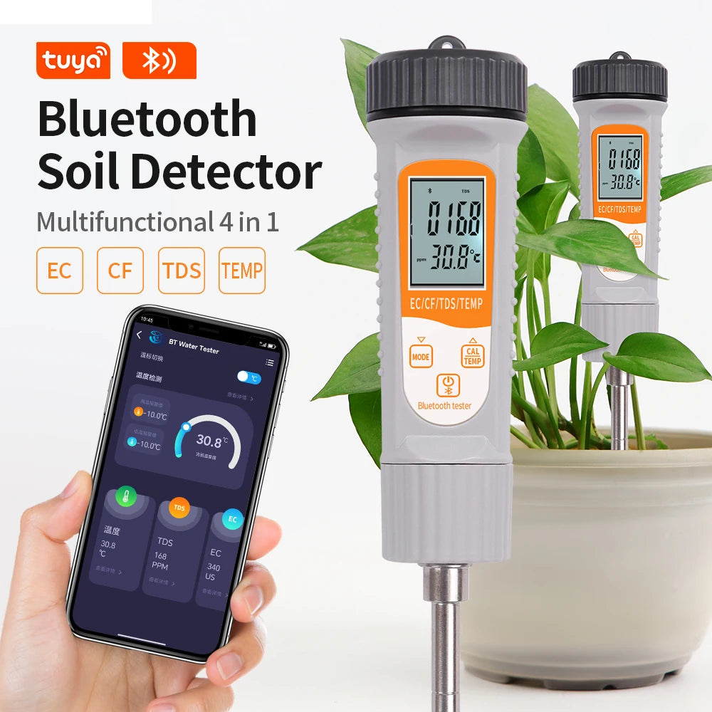 BT761 4-in-1 Soil Tester With Bluetooth &ndash; Smart Monitoring Default Title