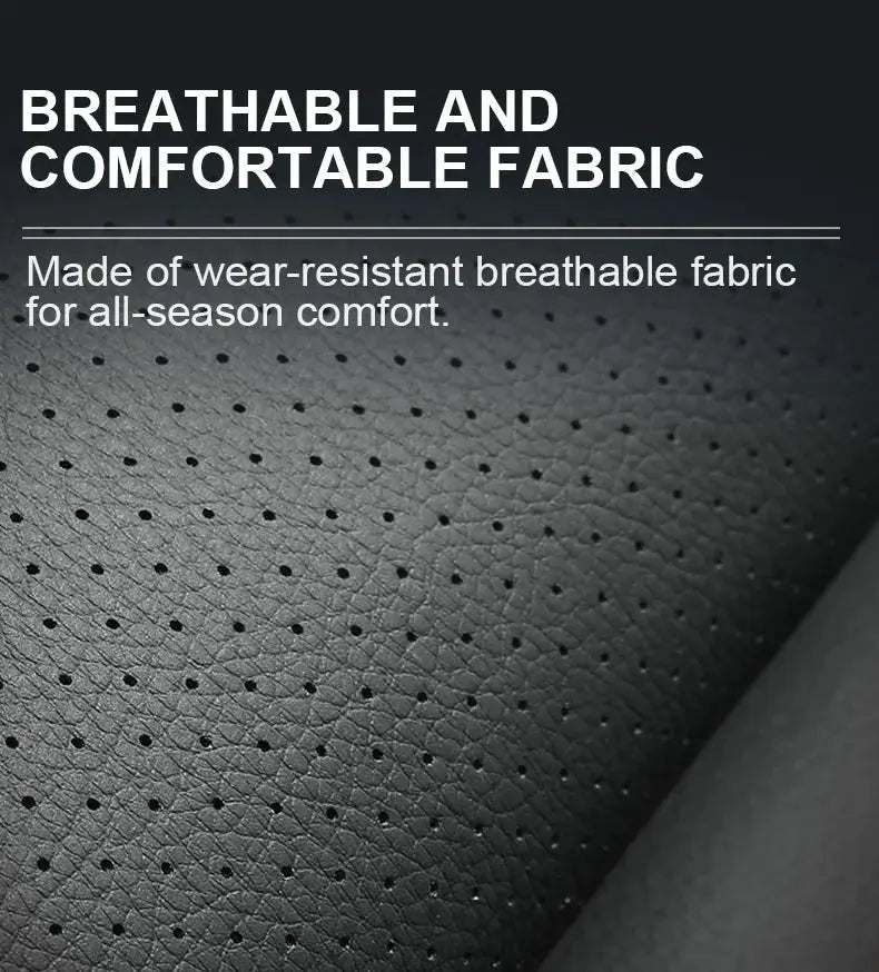 Vtear Universal PU Leather Car Seat Cushion Front Seat Pad Cover Breathable Non-Slip Bottom Protector Interior Accessories Parts by InterCyprus Trading Ltd