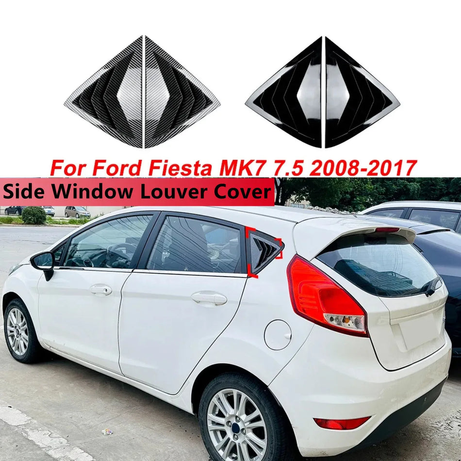ABS Rear Window Louver Trim for Ford Fiesta MK7 7.5 2008-2017