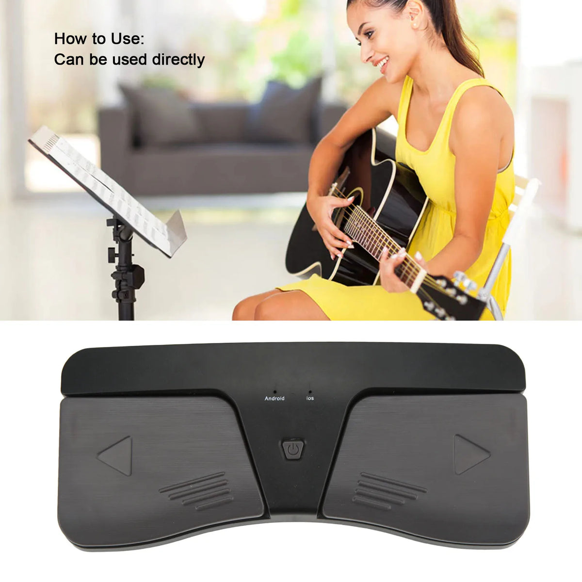 Music Page Turner Wireless Foot Pedal &ndash; Easy Page Turning