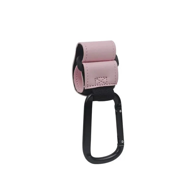 Baby Stroller Hooks &ndash; 360 Degree Rotatable Organizer Pink 1pc
