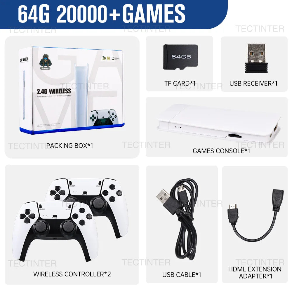 Buy M15 4K Retro Game Console - 20,000+ Games | Wireless Controllers 64G with box / EU