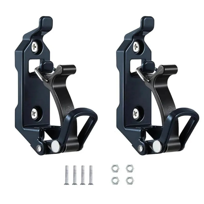 Quick Release Shovel Mounting Kit 2 Pack Roof Rack &ndash; Sturdy Black