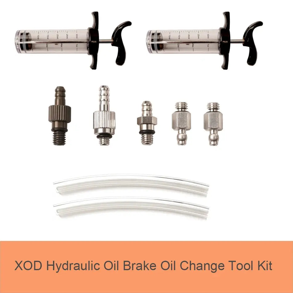 Hydraulic Disc Brake Bleed Kit And Syringe Set With Universal Caliper Adapters by InterCyprus Trading Ltd
