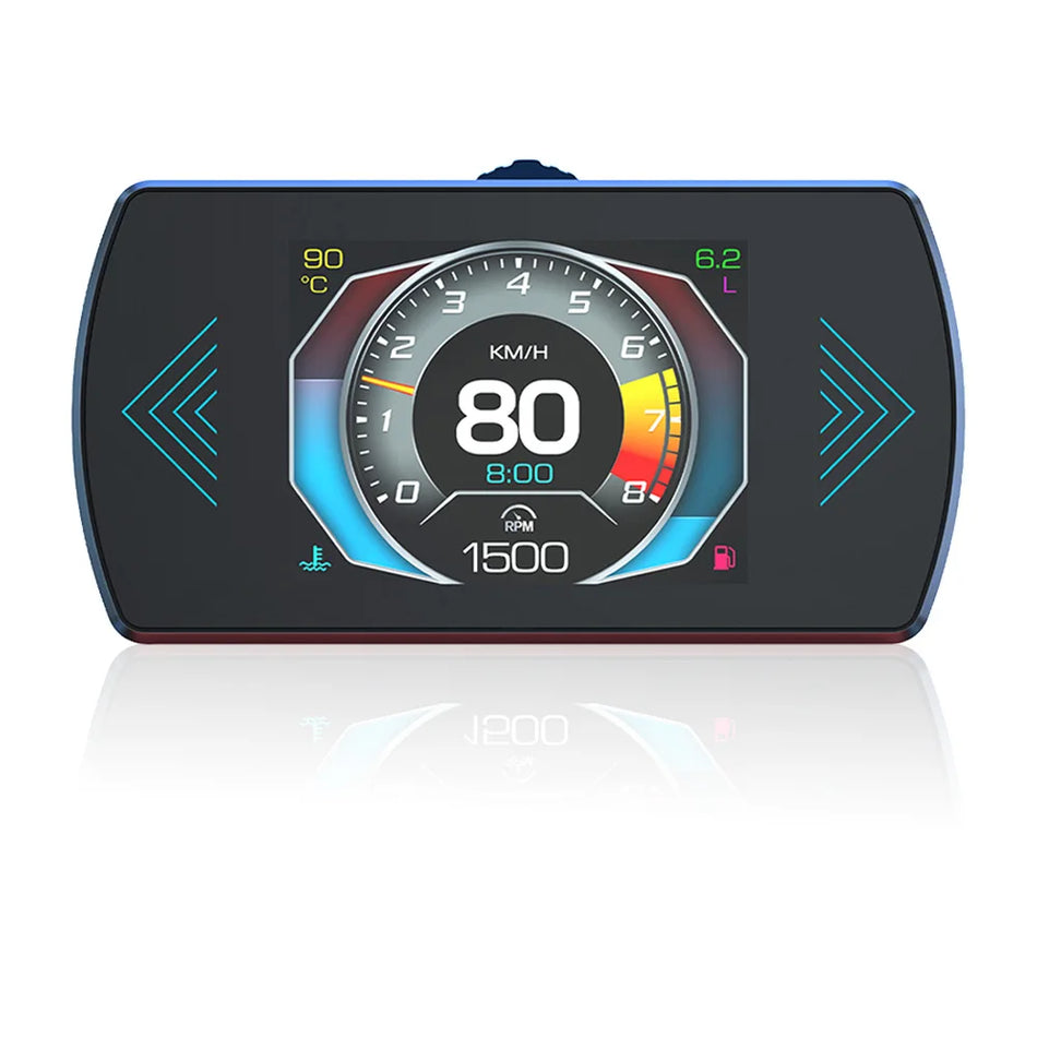 OBD2 diagnostikas rīks ar ātruma mērītāju, RPM HUD displeju visām automašīnām