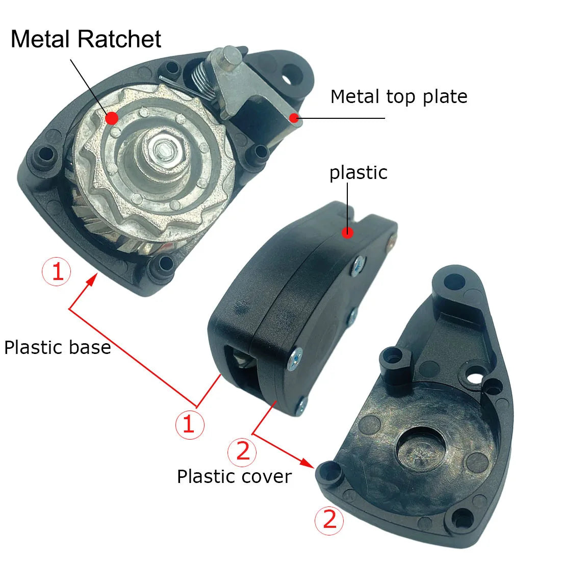 6mm Reflective Camping Tent Tie Down Rope with Pulley and Buckle