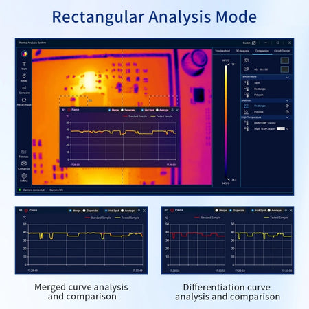 Advanced 3D Thermal Imaging Camera for PCB Repair and Inspection - Compatible with Android &amp; PC, 256x192 Resolution