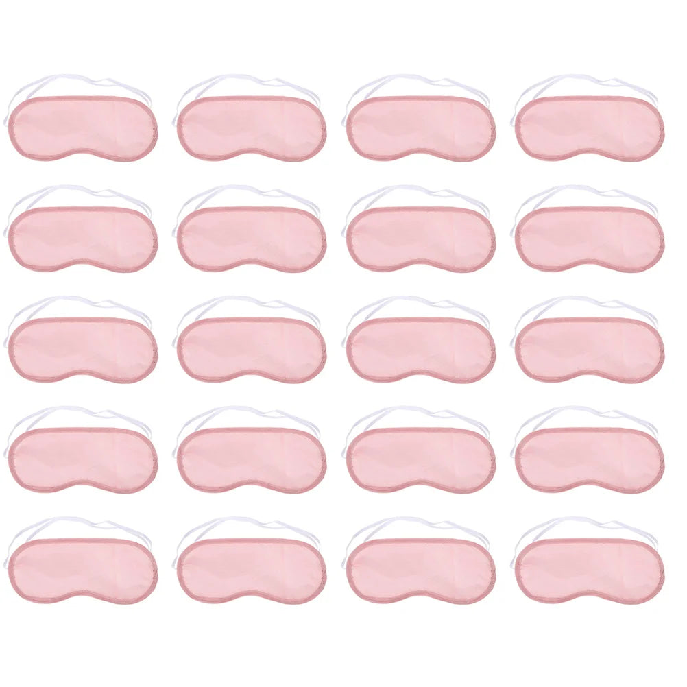 20Pcs Disposable Eye Mask Blindfolds Silk &ndash; Soft Silk