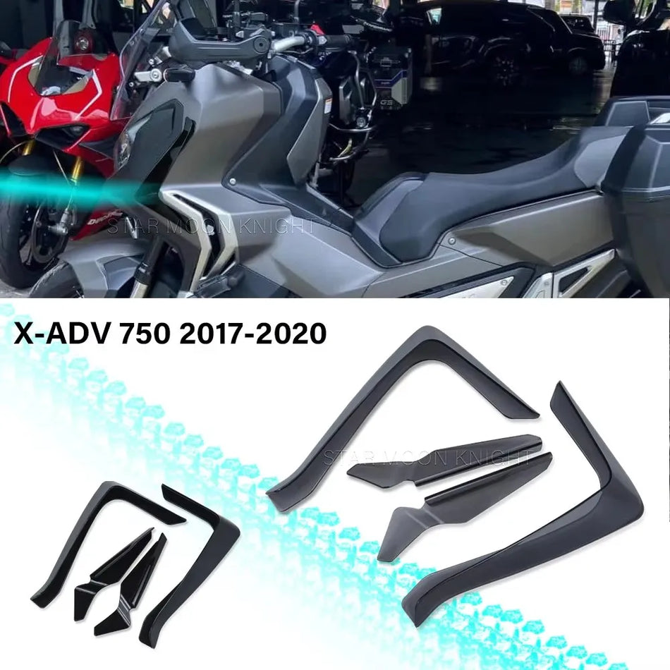 Defletores de Ar Honda X-ADV 750 para Desvio de Vento, Para-brisas em Policarbonato, Carenagem das Pernas