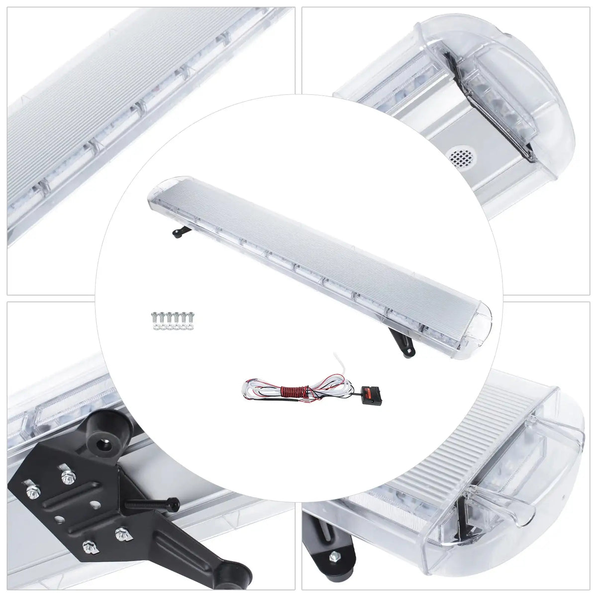 LED Strobe Light Bar 96W &ndash; 15 Flash Modes for 12-24V Use