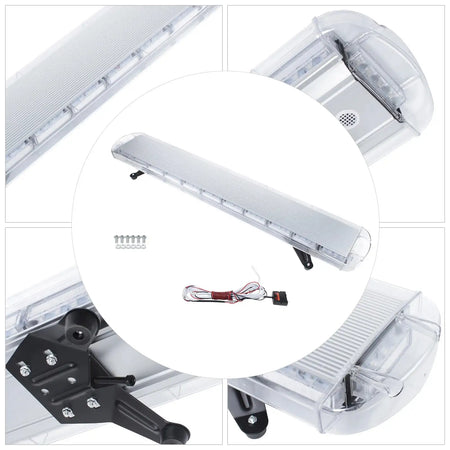 LED Strobe Light Bar 96W &ndash; 15 Flash Modes for 12-24V Use