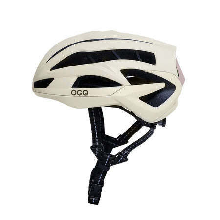 OGQ SP-919 Ultra-Lightweight Road Bicycle Helmet with High-Grade Cushioning milk white / 56-61cm