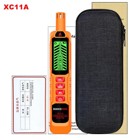 XC11AB Combustible Gas Leak Detector Mini Handheld With LCD XC11A bag