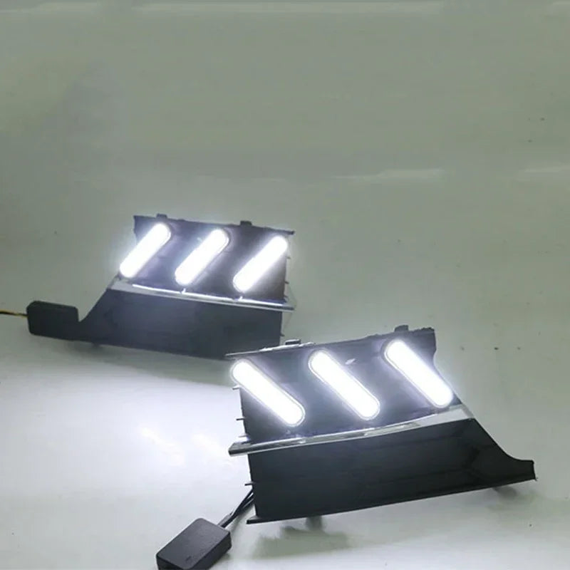 Tampa de Farol de Neblina à Prova de Água LED DRL Skoda Superb 2013 2015