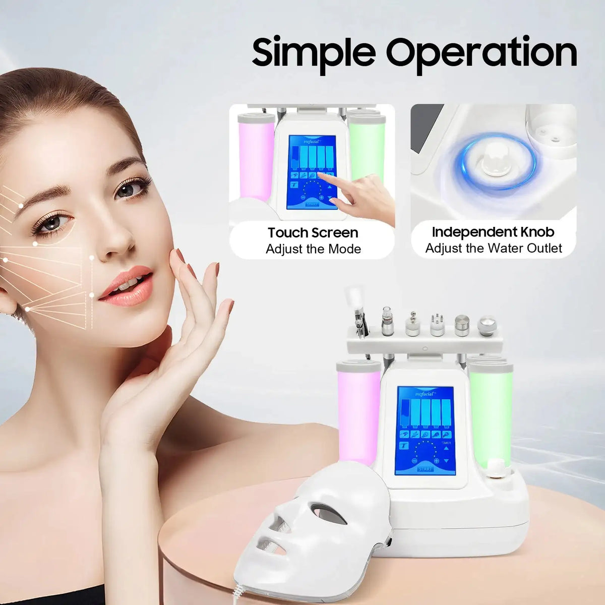 Beauty Bubble Cleansing Machine &ndash; Dermabrasion Vacuum