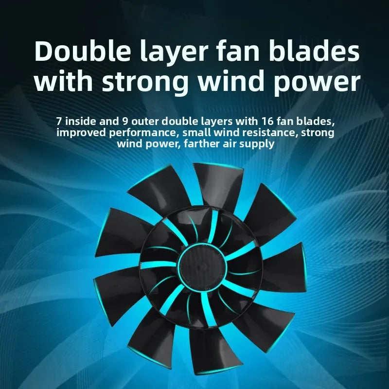 11 Inch Car Fan 24V For Trucks &ndash; Adjustable Speed 16 Blades