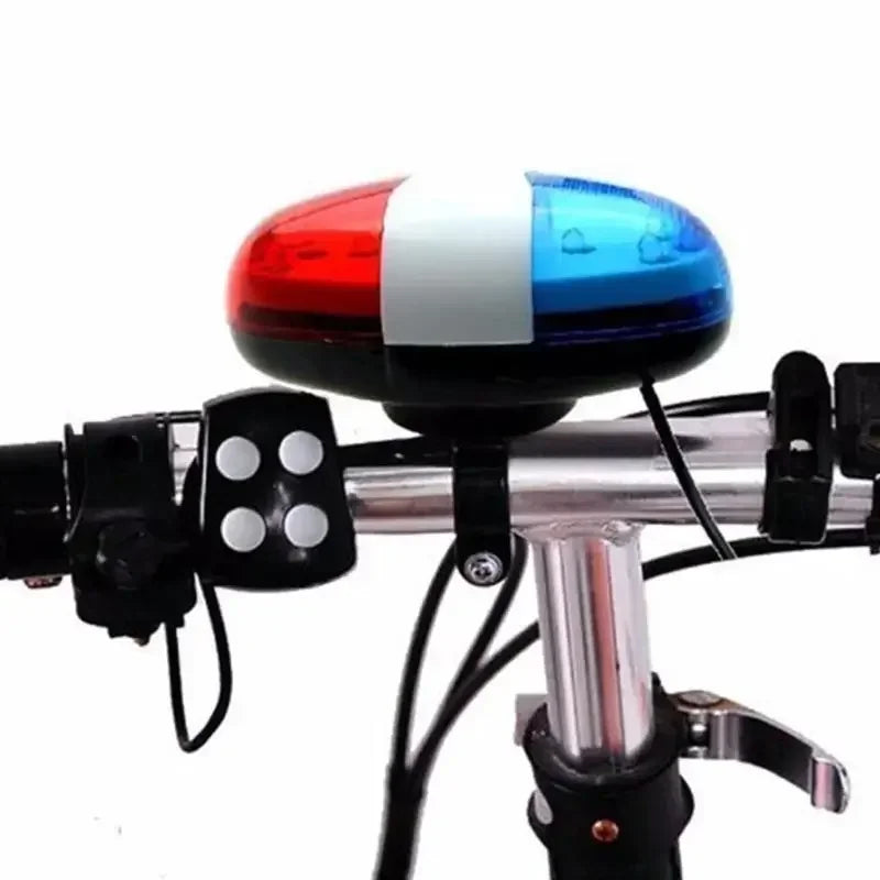 6 LED Bike Front Light Warning Siren Bell &ndash; Safe Ride Alert