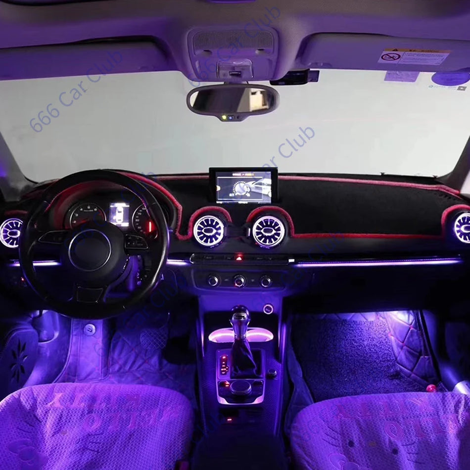 Ambient LED oro angos Audi A3 S3 RS3 8V 8Y 8P 2004-2020 interjero apšvietimo akcentas