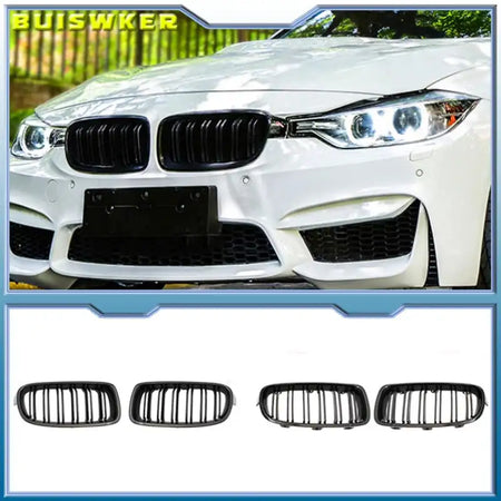 ABS Front Kidney Grille Dual Slat For BMW F30 F31 F35