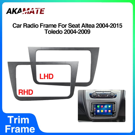 2Din Radio Frame Seat Altea Toledo &ndash; Fits 7-9 Inches