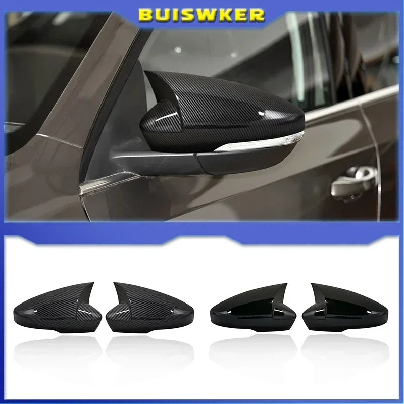 Osłona lustra Skoda Octavia 2013 do 2019 Wygląd włókna węglowego